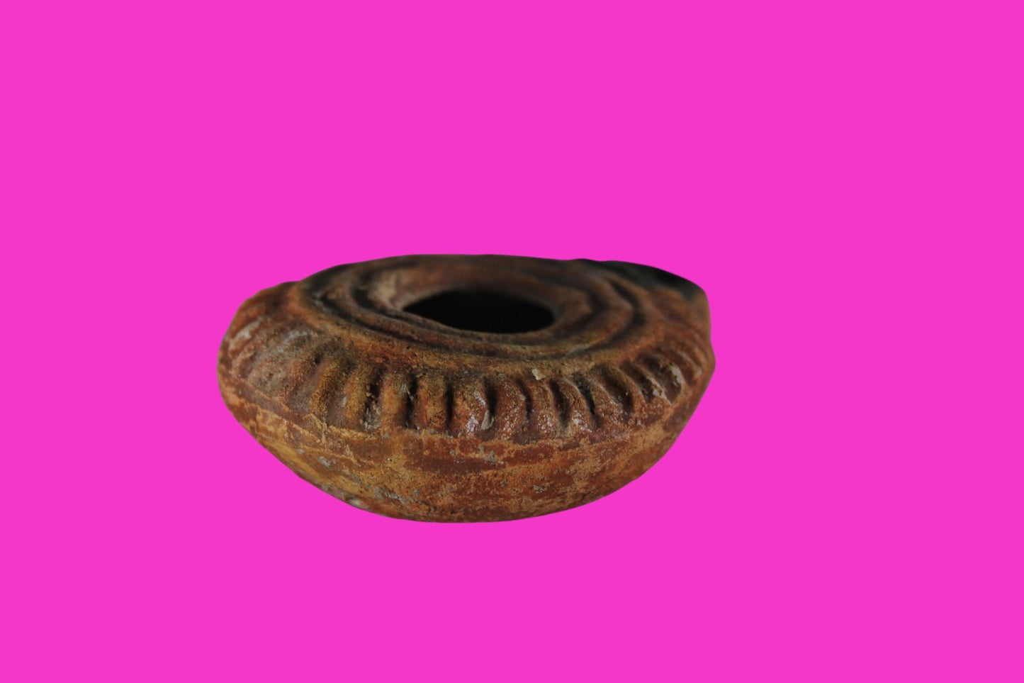 Ancient Holy Land Oil Lamp Artifact Jesus Christ Homeland 100BC-400AD COA 23