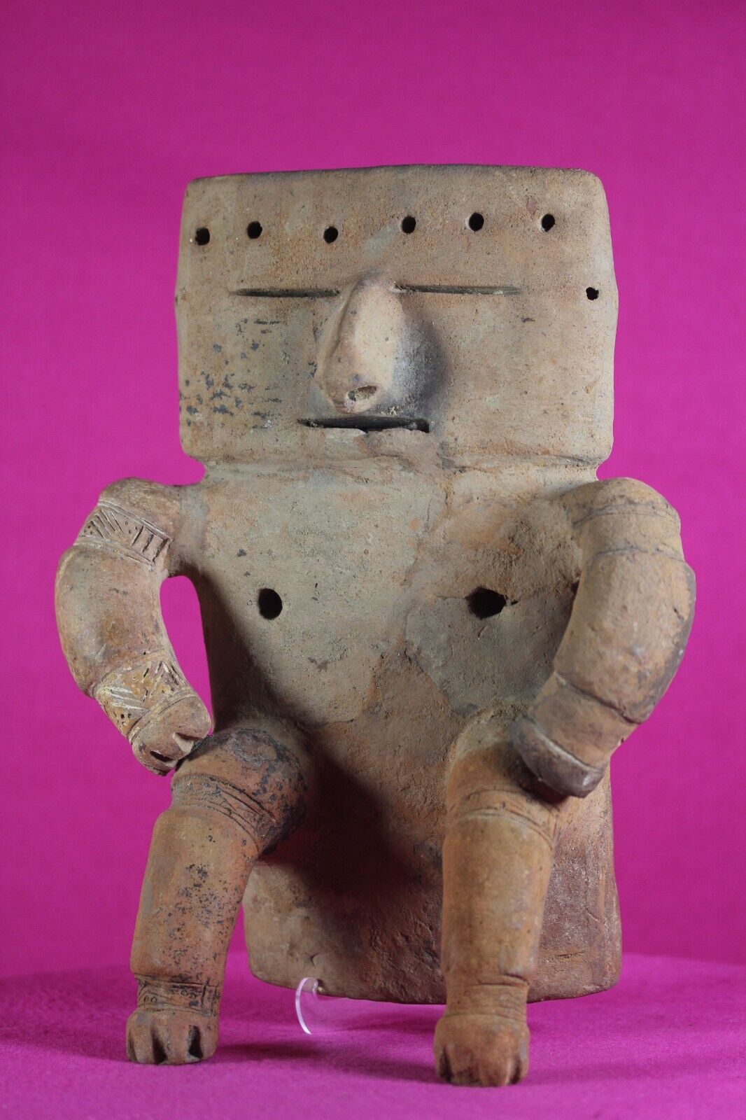 Authentic Pre Columbian Artifact Quimbaya Retablo Columbia 800-1300 AD COA J83