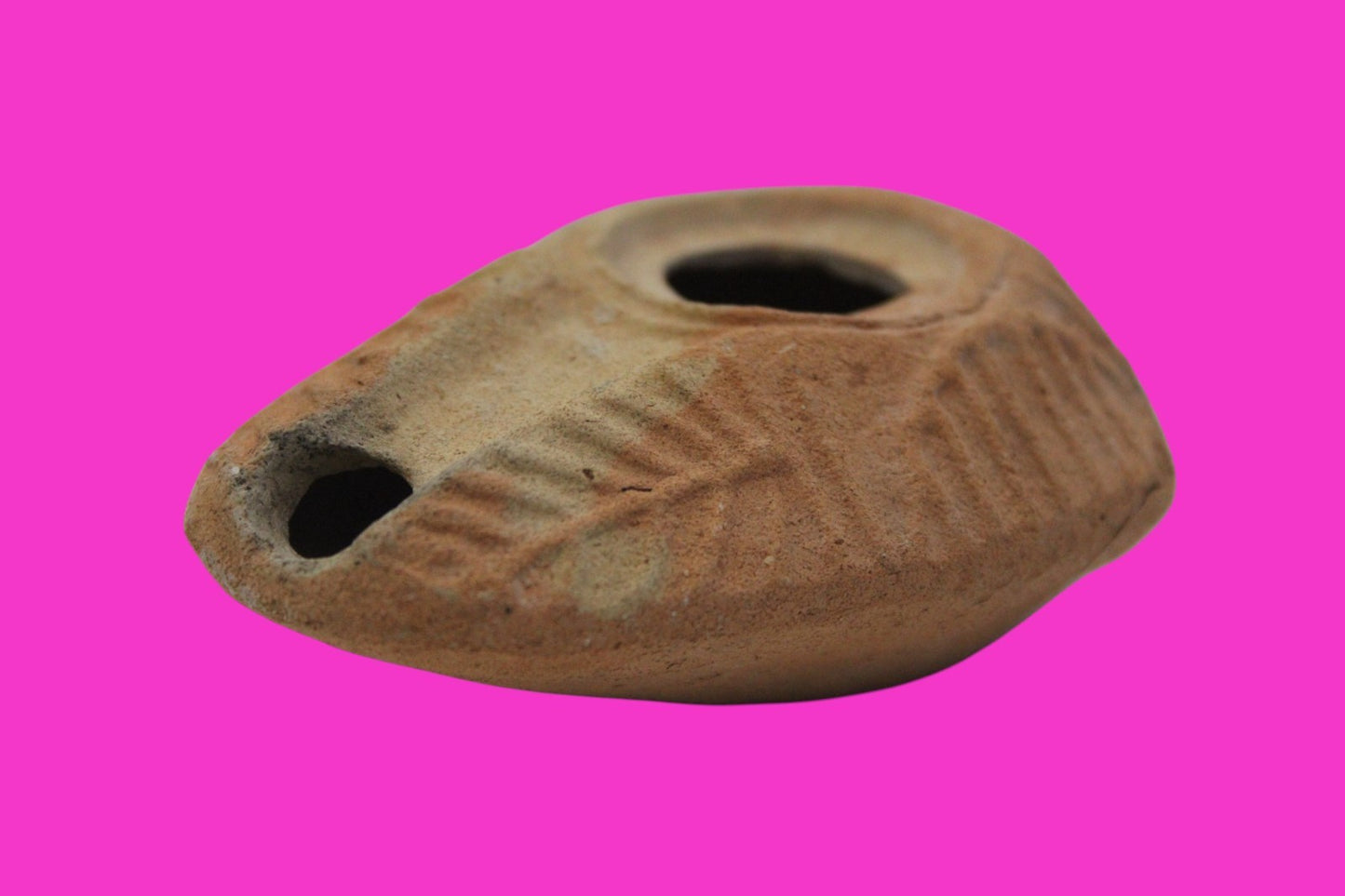 Ancient Holy Land Oil Lamp Artifact From Jesus Christ Home Land 100-500AD COA 57