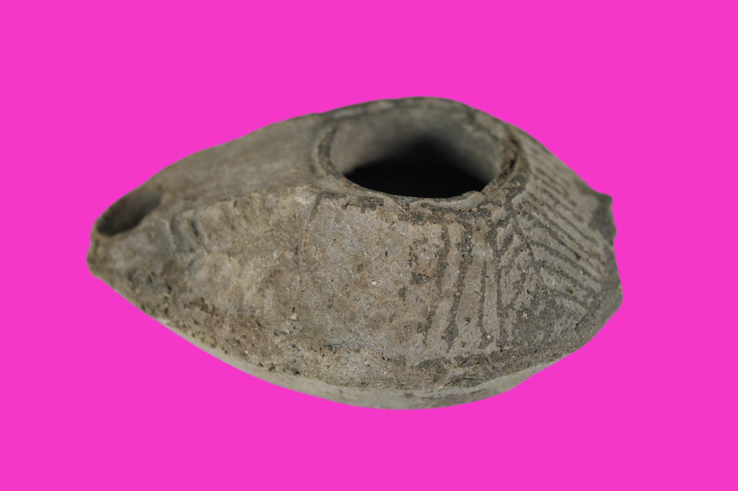 Ancient Holy Land Oil Lamp Artifact Jesus Christ Home Israel 300-600 AD COA 106