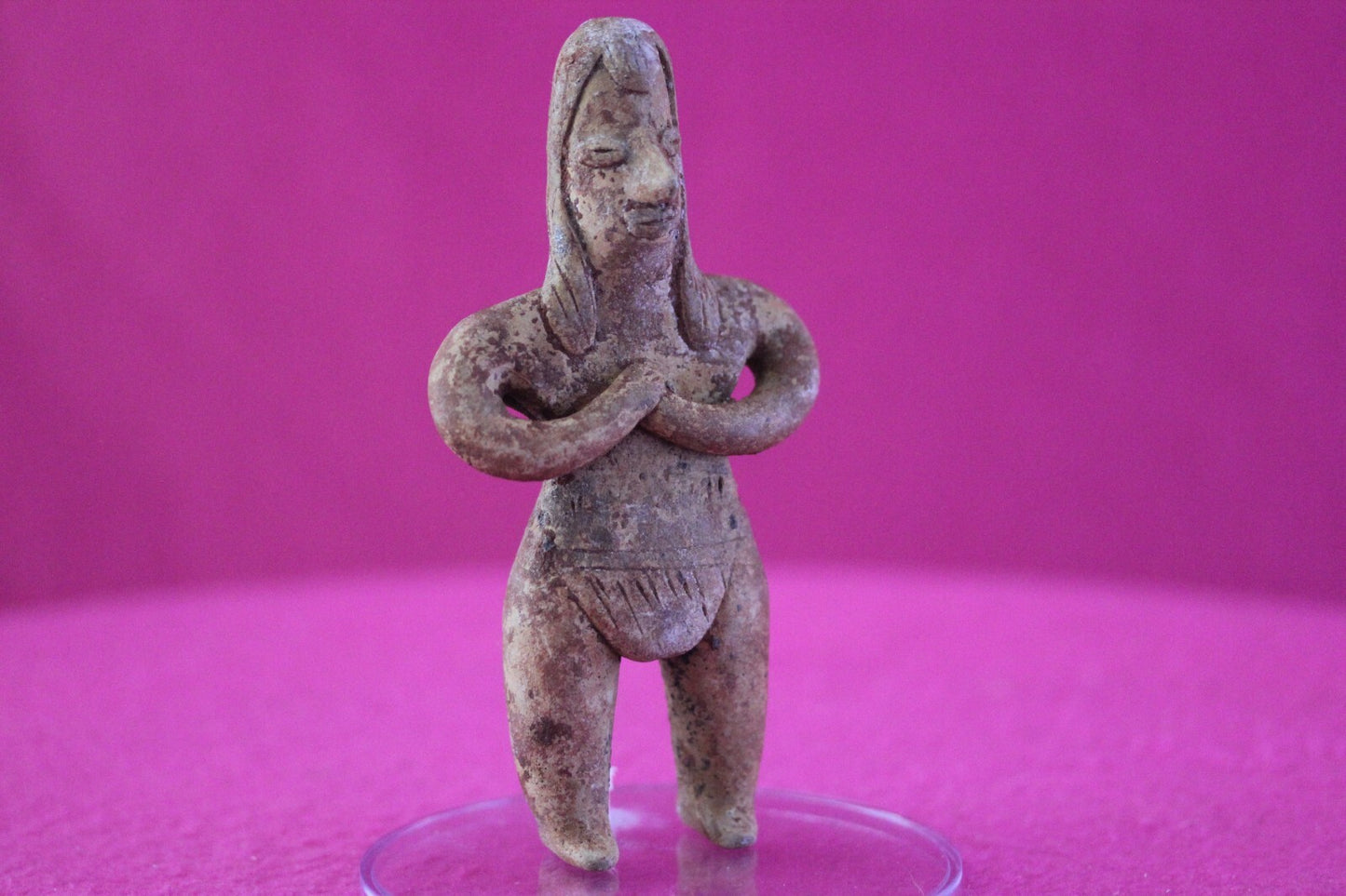 Pre Columbian Authentic Artifact Pretty Lady Tomb Figure Colima Mexico COA 176