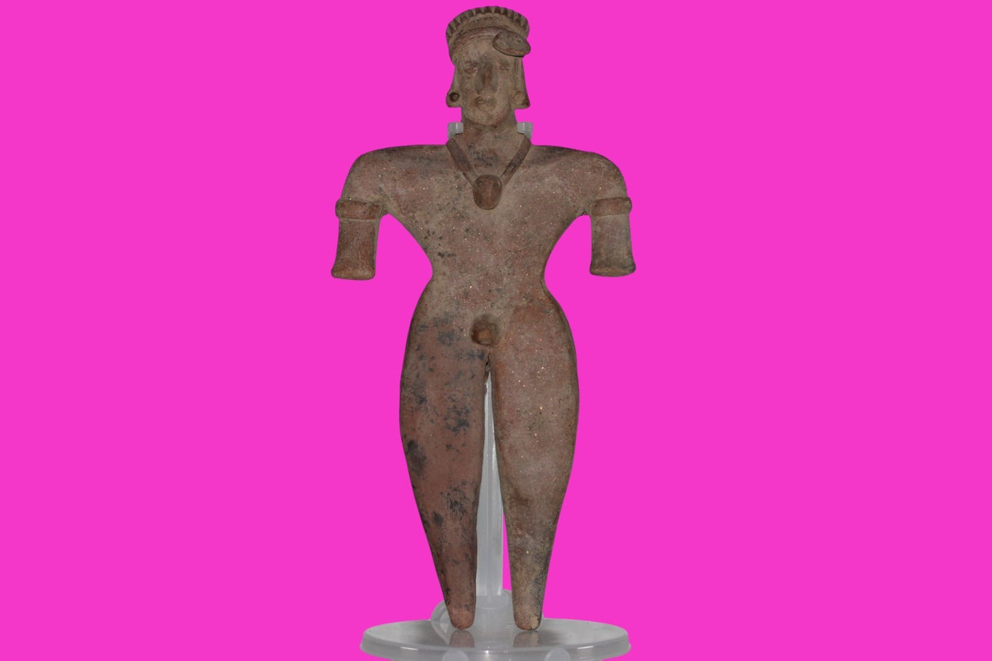 Pre Columbian Artifact Huge 9 Inch Tall Tomb Figure Colima Mexico 100 BC COA 233