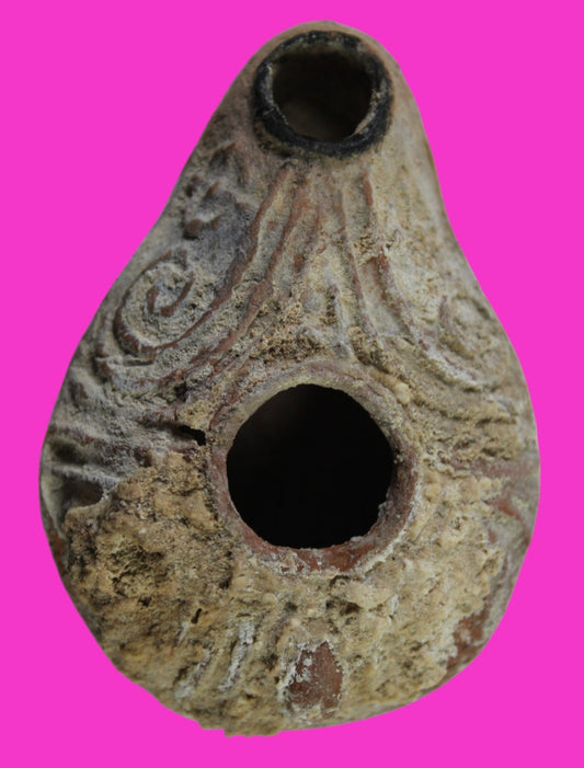 Jesus Christ Homeland Oil Lamp Authentic Holy Land Artifact 100 - 400 AD COA L03