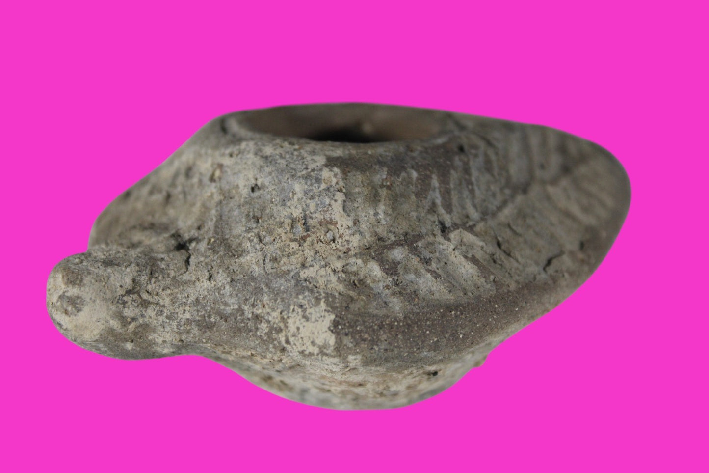 Ancient Holy Land Oil Lamp Artifact Jesus Christ Home Israel 300-600 AD COA 92