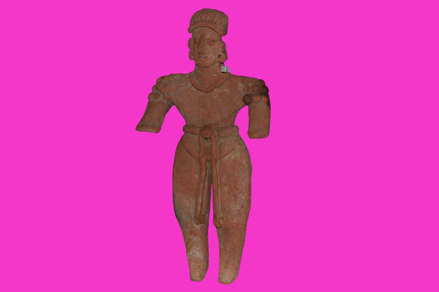 Pre Columbian Artifact 6 Inch Shaman Tomb Figure Colima Mexico 100 BC COA 239