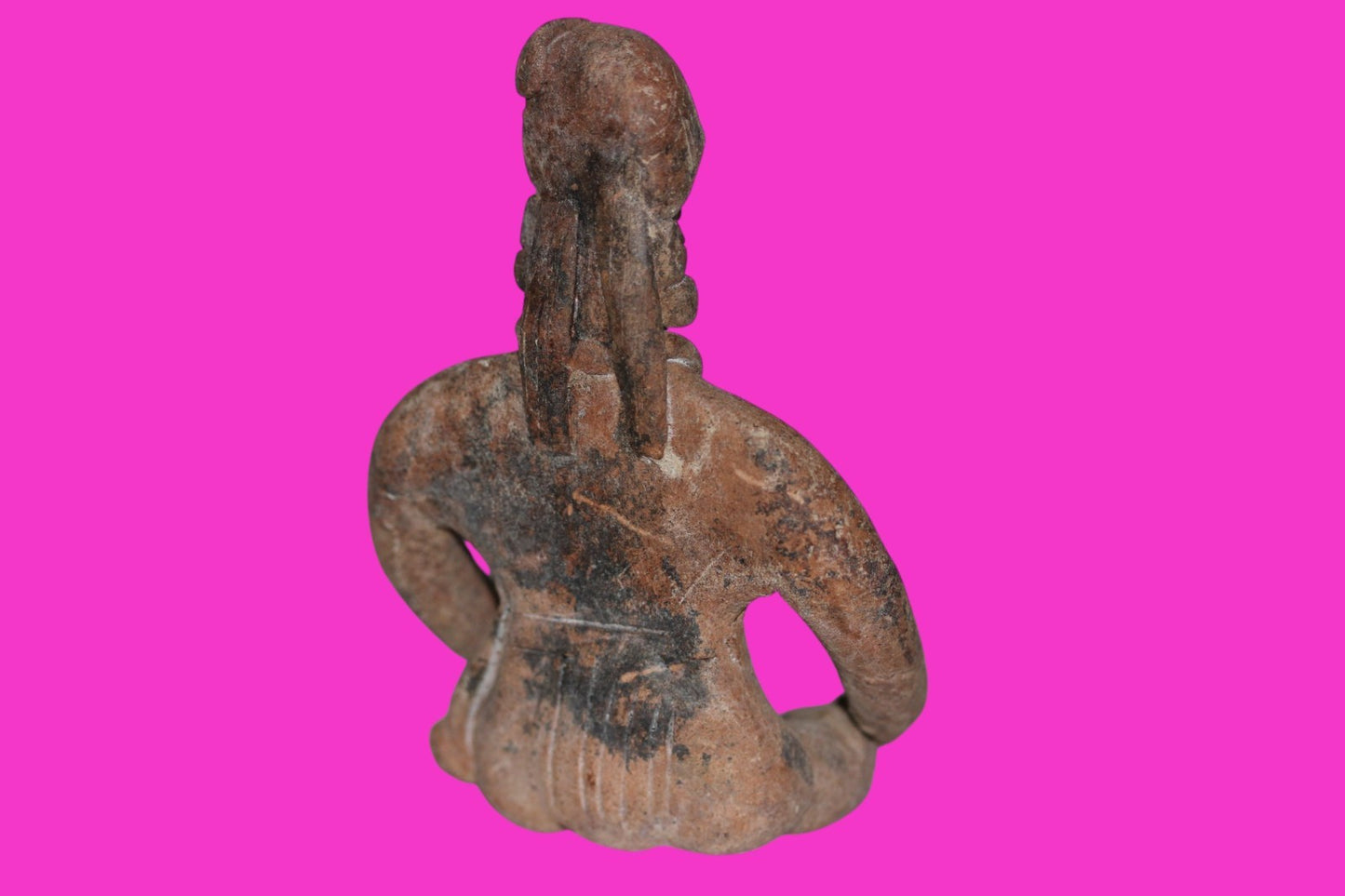 Pre Columbian Artifact Authentic Seated Tomb Figure Colima Mexico 250 AD COA 211