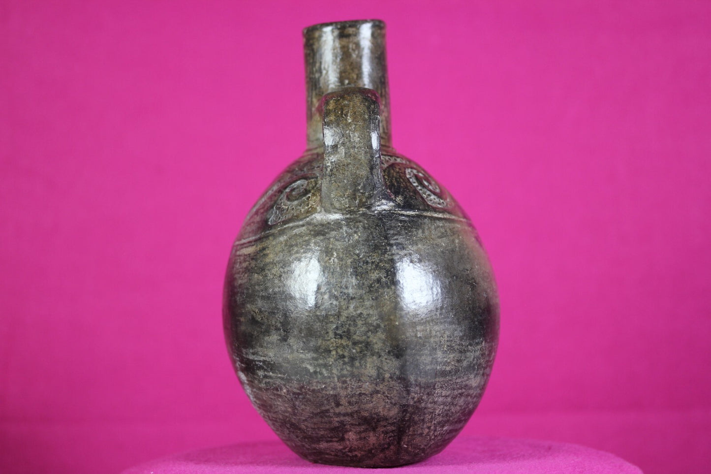 Pre Columbian Artifact Moche Incised Pottery Jar 100-800 AD Authentic COA J26