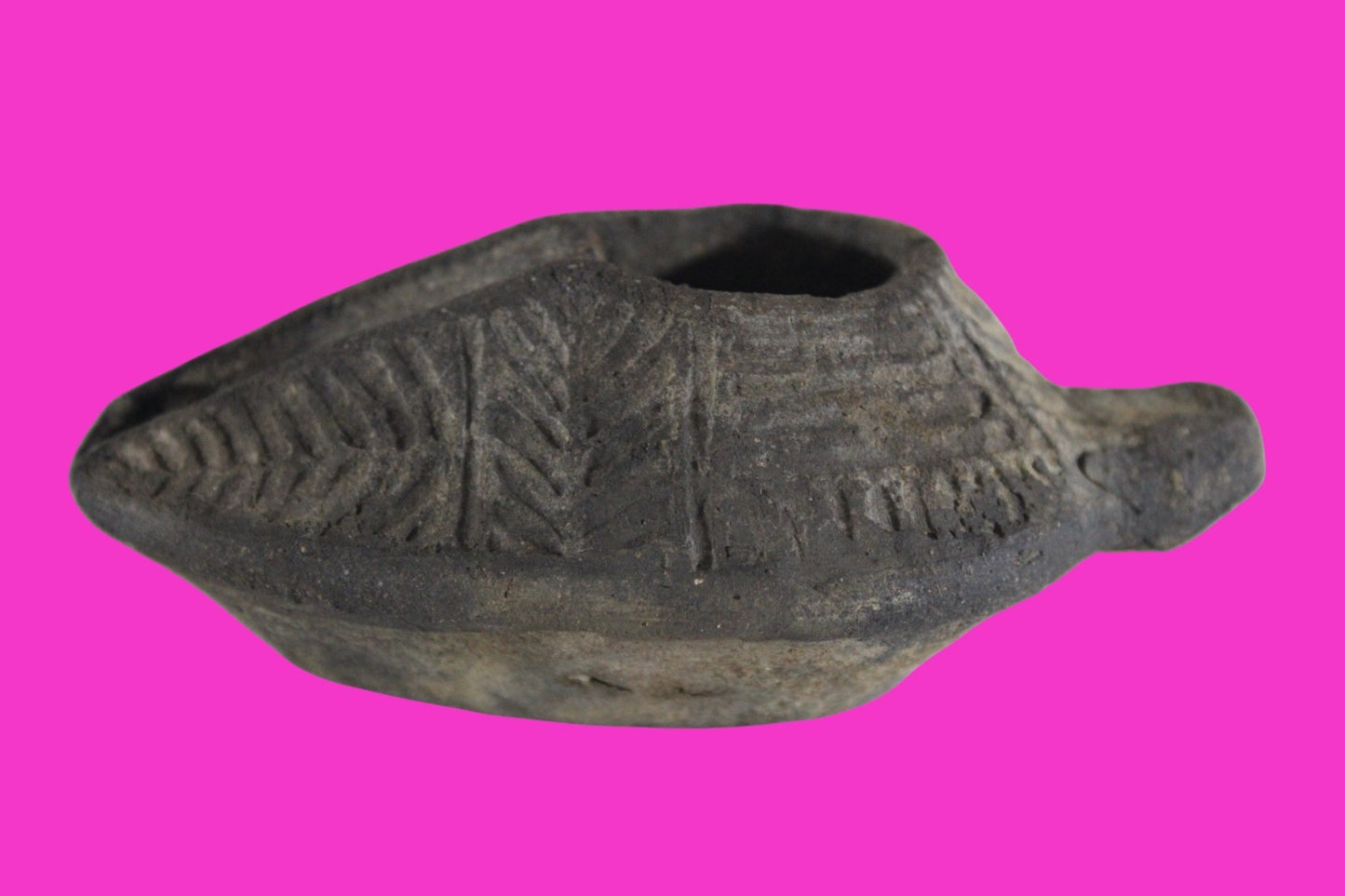 Ancient Holy Land Oil Lamp Artifact Jesus Christ Home Israel 300-600 AD COA 76