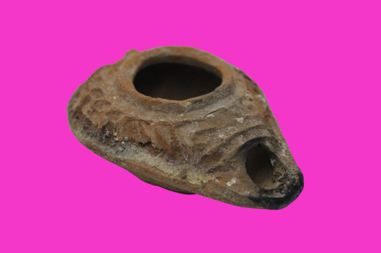 Ancient Holy Land Oil Lamp Artifact From Jesus Christ Home Land 100-500AD COA 63
