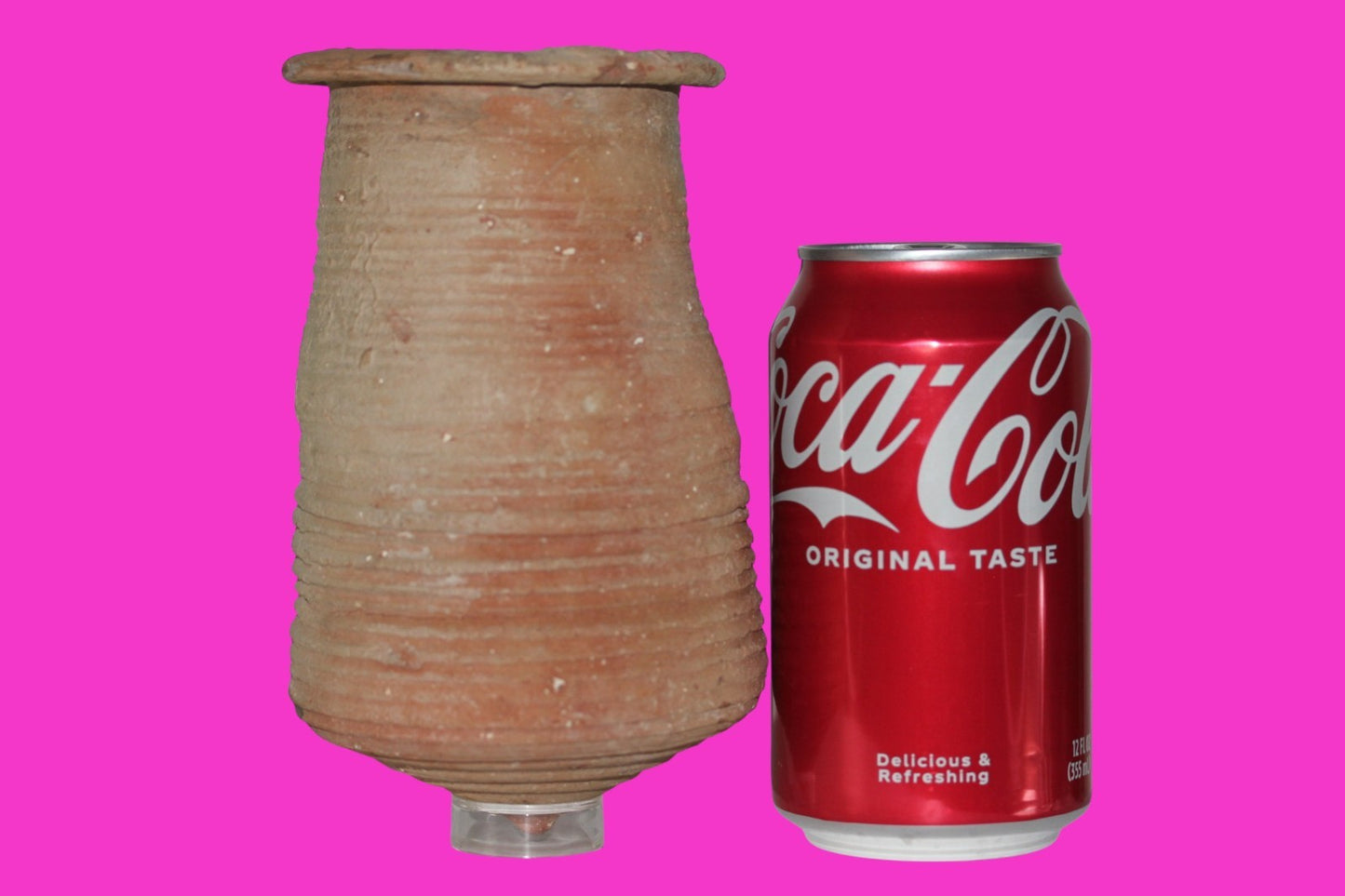 Ancient Holy Land Artifact Large Beaker Found in Israel 400 BC-600 AD COA J128