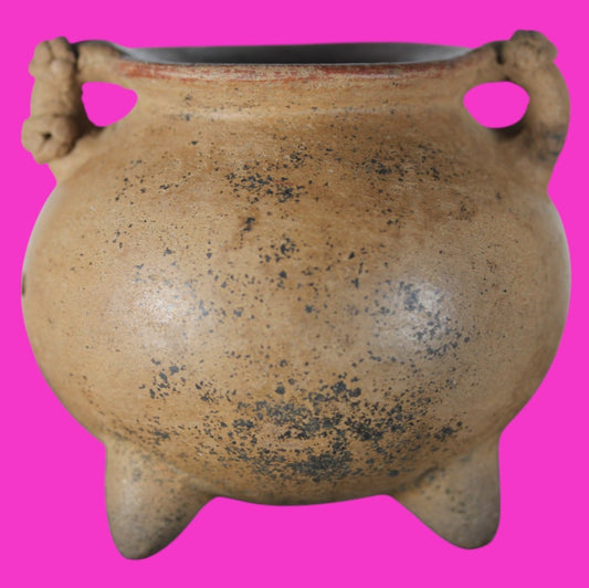 Authentic Pre Columbian Artifact  Tripod Bowl Nicoya Costa Rica 700 AD COA J07