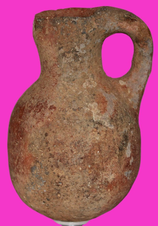 Ancient Holy Land Artifact Jug From Time of Jesus Christ 100 BC - 100 AD COA 18