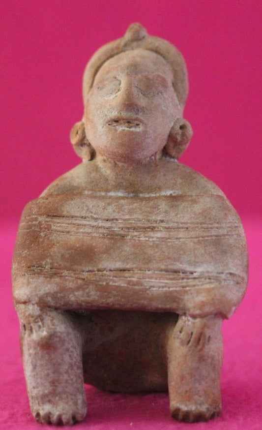 Authentic Pre Columbian Artifact Rare Skirted Tomb Figure Colima Mexico COA 180