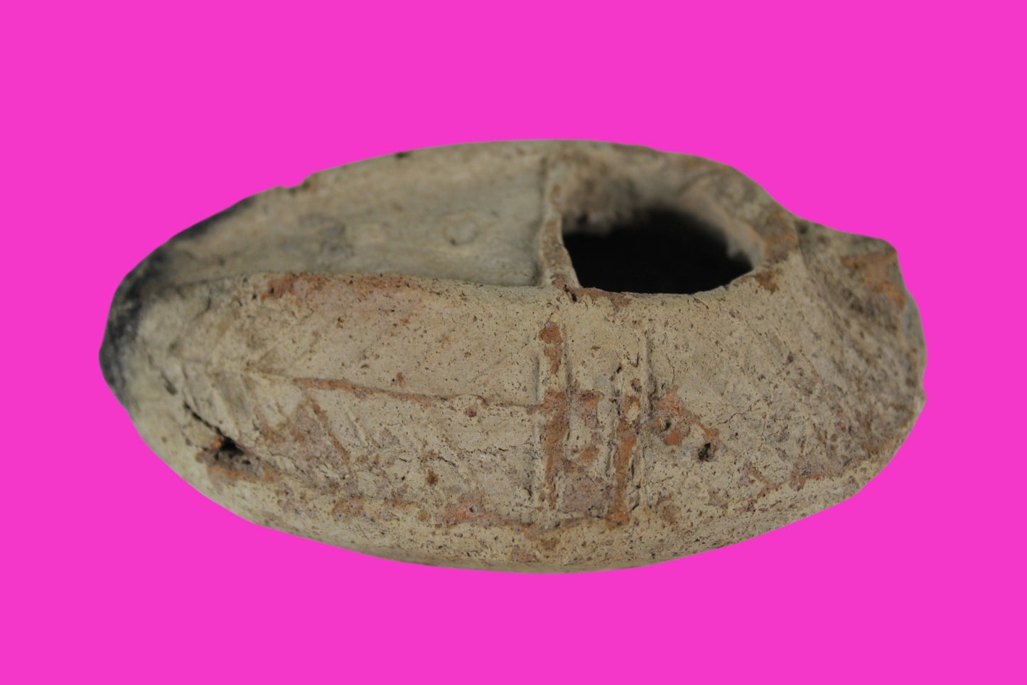 Ancient Holy Land Oil Lamp Artifact Jesus Christ Home Israel 300-600 AD COA 105
