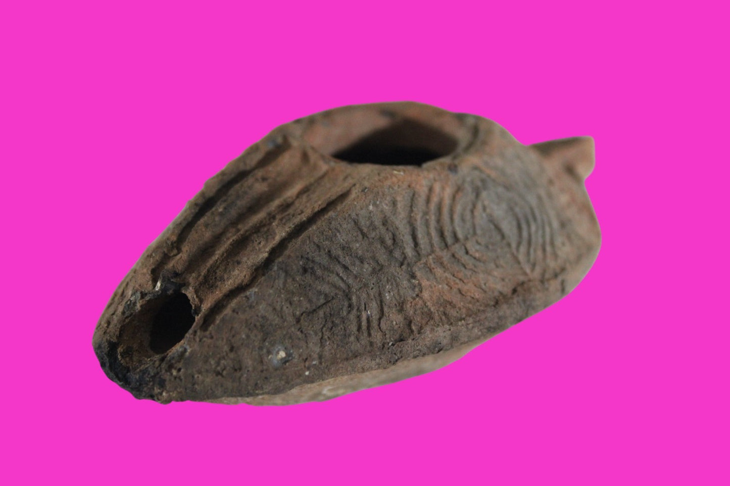 Ancient Holy Land Oil Lamp Artifact Jesus Christ Home Israel 300-600 AD COA 83