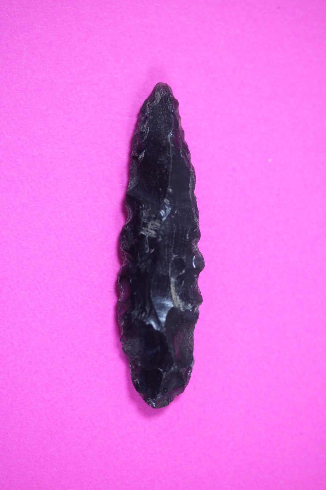 Authentic Pre Columbian Artifact Aztec Arrowhead Battle of Mexico City COA 58