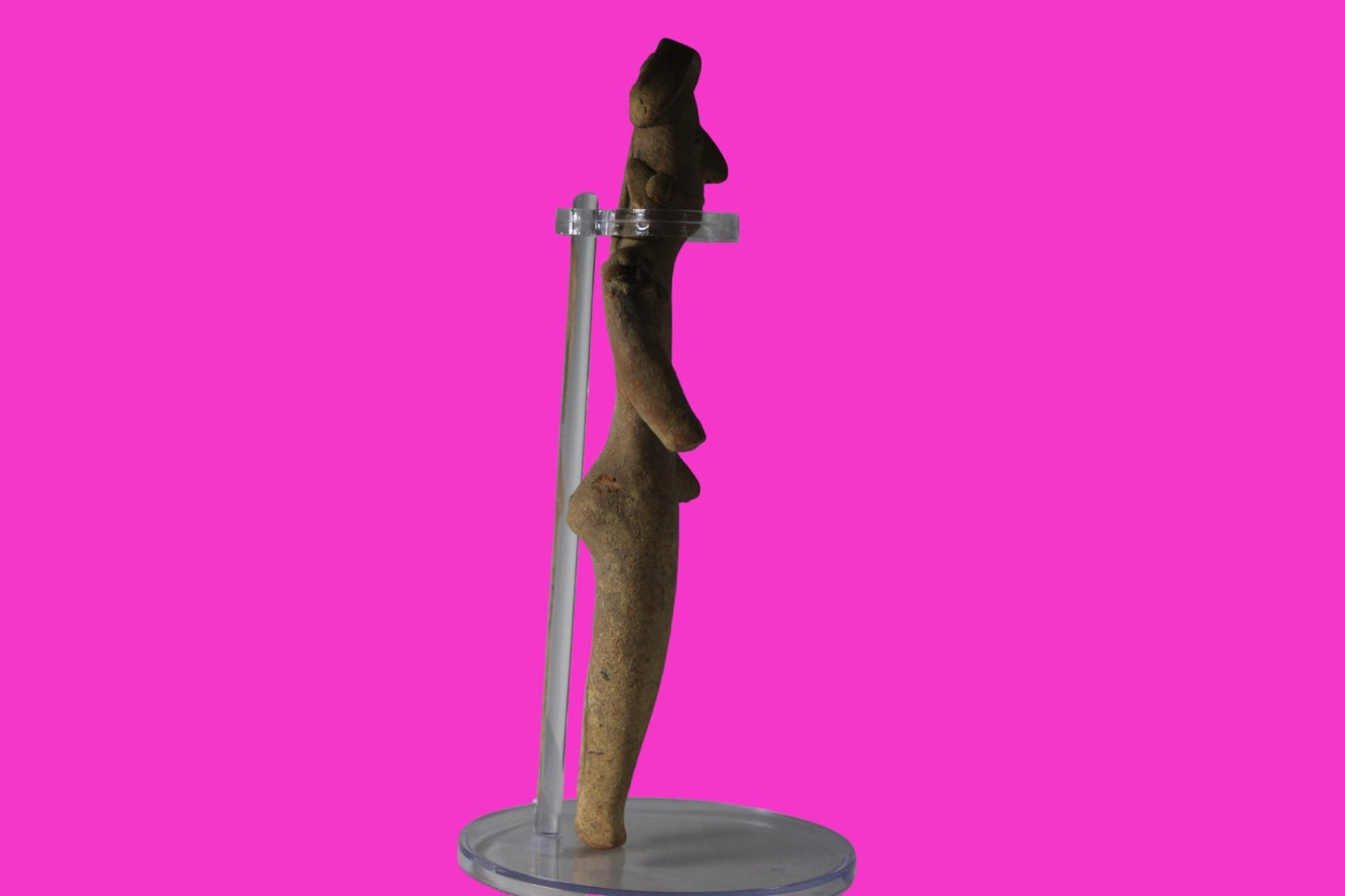 Pre Columbian Artifact 6 in Male Shaman Tomb Figure Colima Mexico 100BC COA 268