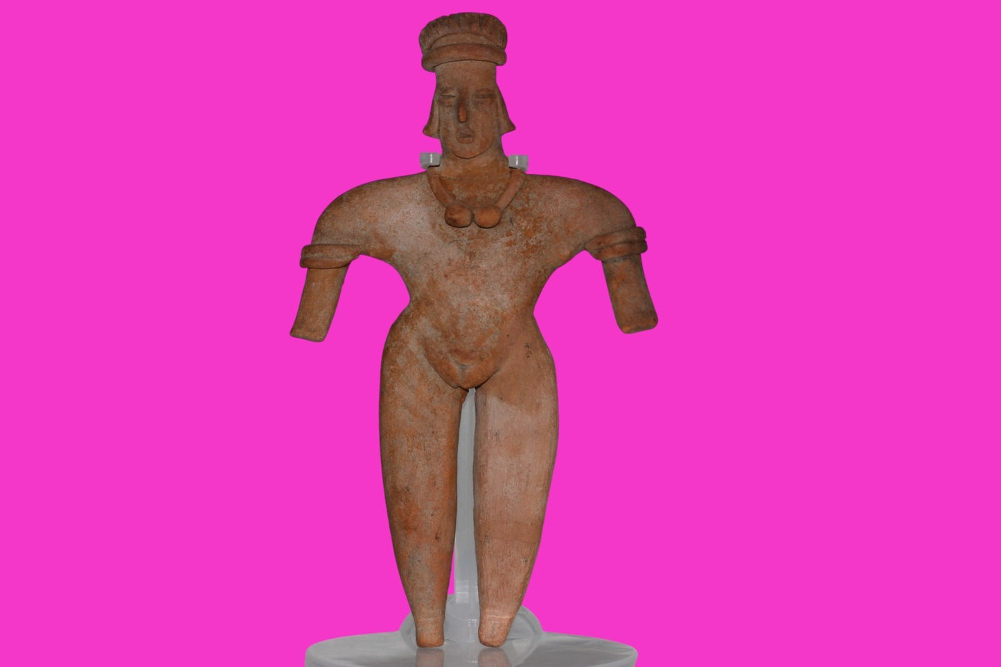 Pre Columbian Artifact 7 Inch Female Tomb Figure Colima Mexico 100 BC COA 240