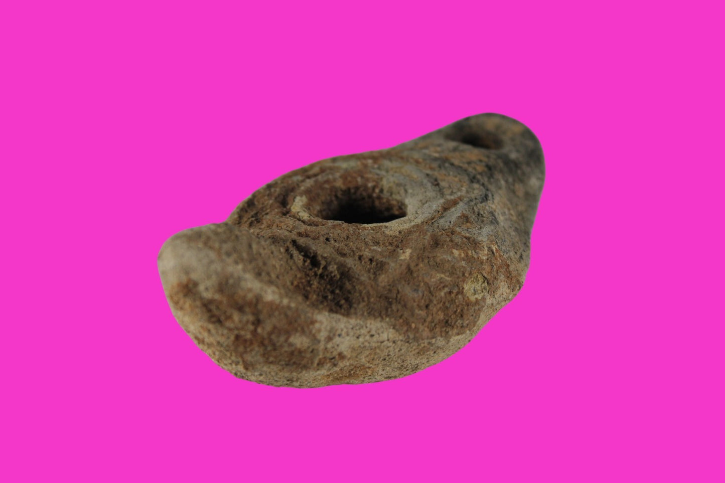 Ancient Holy Land Oil Lamp Artifact  From Jesus Christ Homeland 400-600AD COA 40