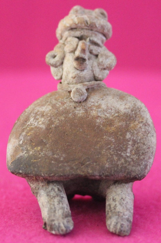 Authentic Pre Columbian Artifact Rare Skirted Tomb Figure Colima Mexico COA 183