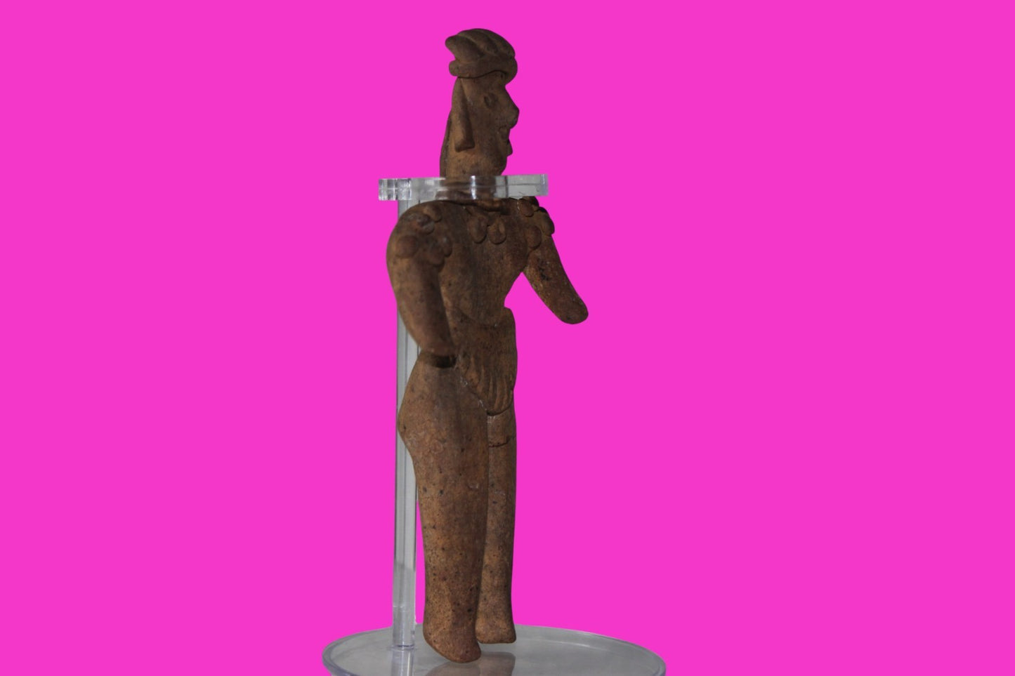 Pre Columbian Artifact 6in Female Shaman Tomb Figure Colima Mexico 100BC COA 266