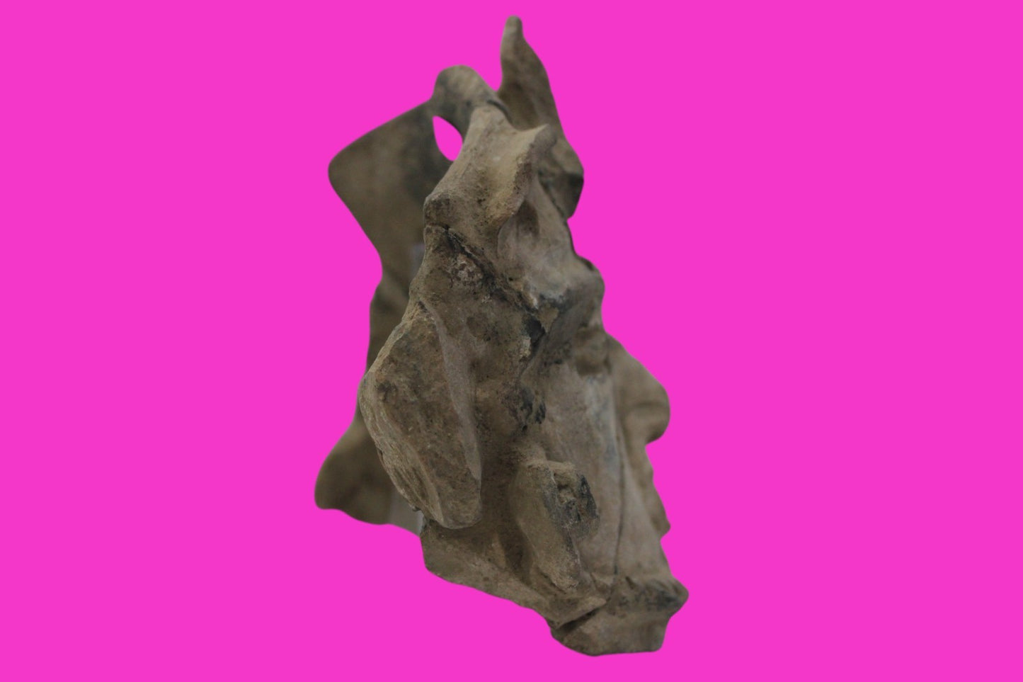 Pre Columbian Artifact Authentic Big Face Ornament Colima Mexico 200 BC COA J104