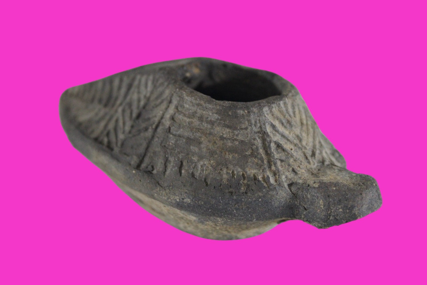 Ancient Holy Land Oil Lamp Artifact Jesus Christ Home Israel 300-600 AD COA 76