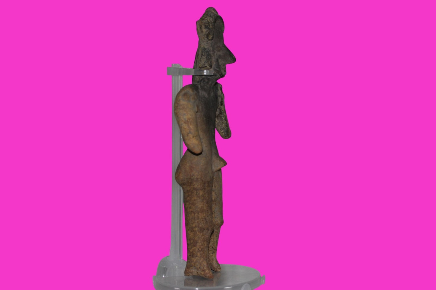 Pre Columbian Artifact 7 Inch Shaman Tomb Figure Colima Mexico 100 BC COA 238