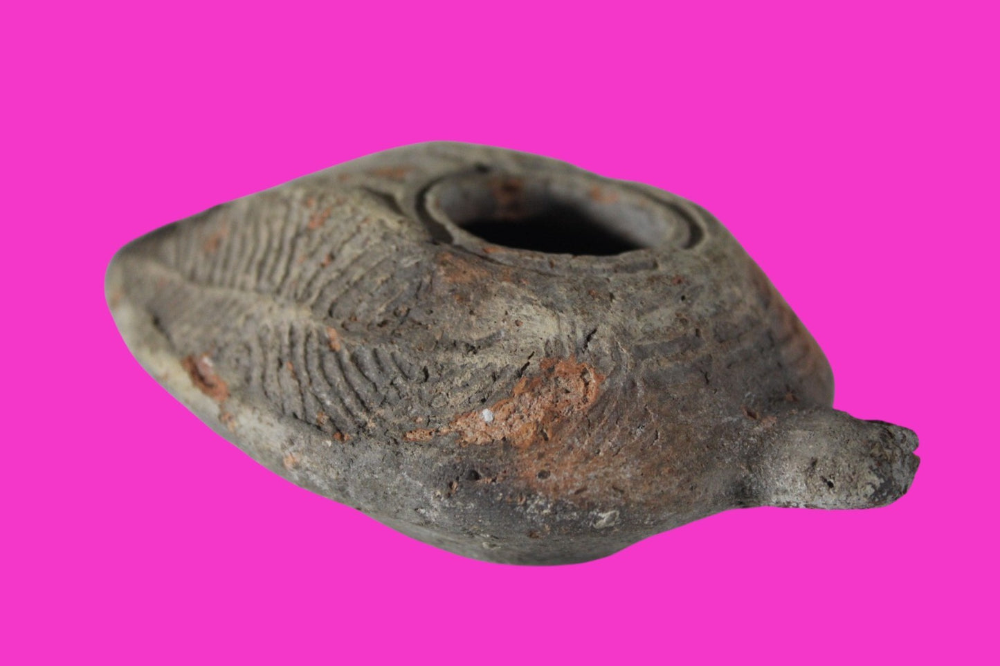 Ancient Holy Land Oil Lamp Artifact Jesus Christ Home Israel 300-600 AD COA 72