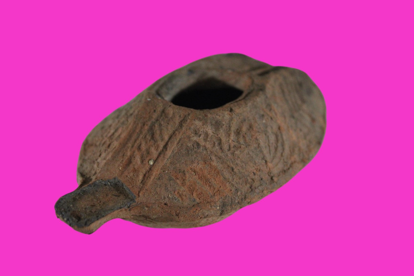 Ancient Holy Land Oil Lamp Artifact Jesus Christ Home Israel 300-600 AD COA 83