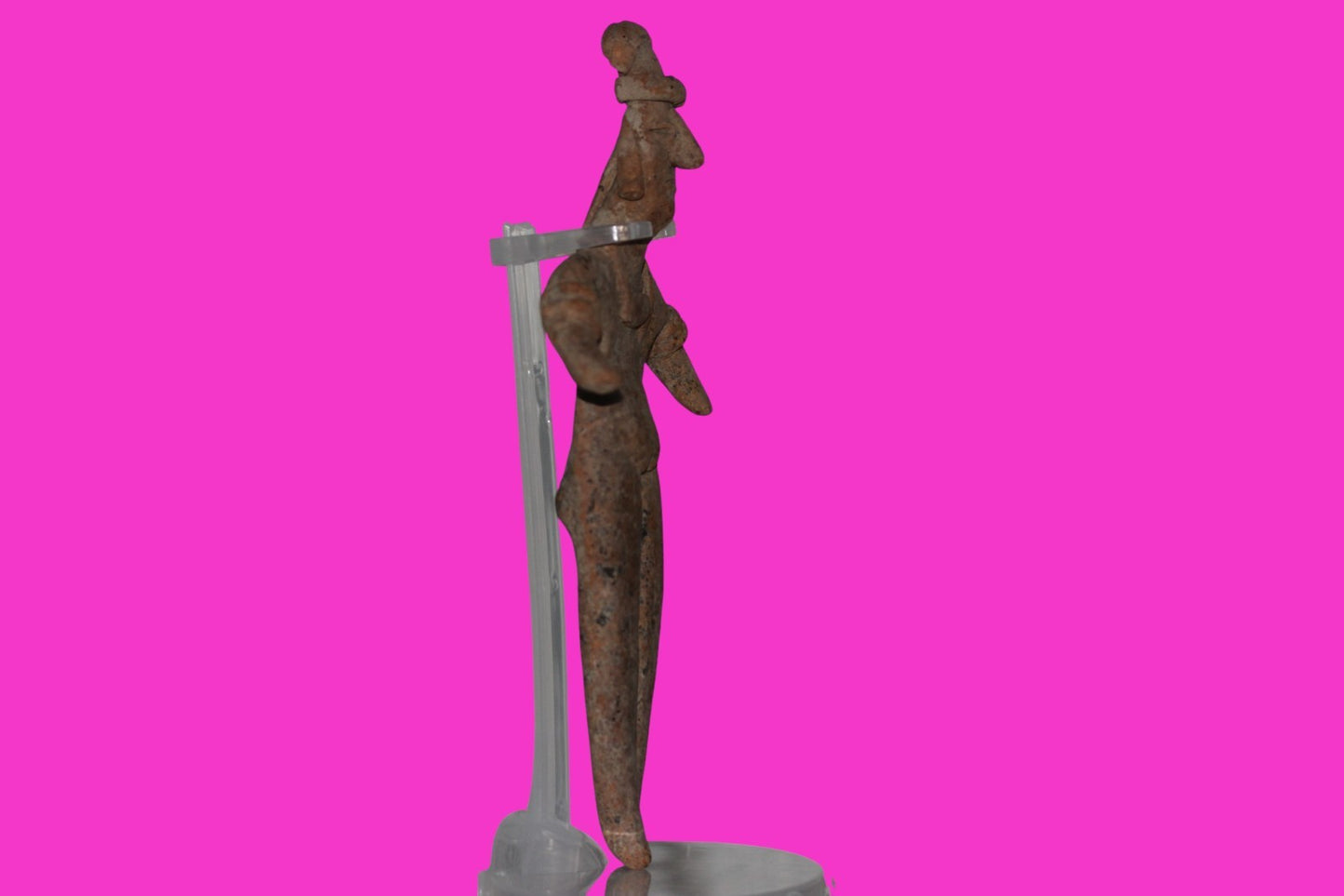Pre Columbian Artifact 7 inch Female Tomb Figure Colima Mexico 100BC COA 252