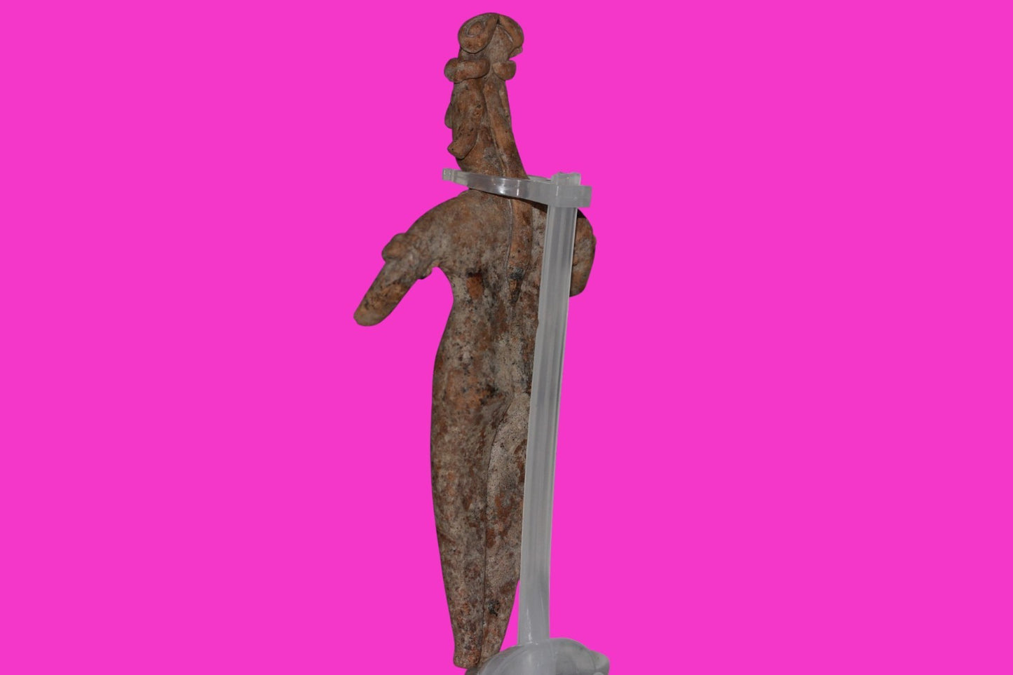 Pre Columbian Artifact 7 inch Female Tomb Figure Colima Mexico 100BC COA 252