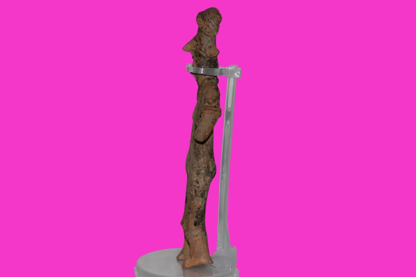 Pre Columbian Artifact 7 inch Female Tomb Figure Colima Mexico 100 BC COA 257