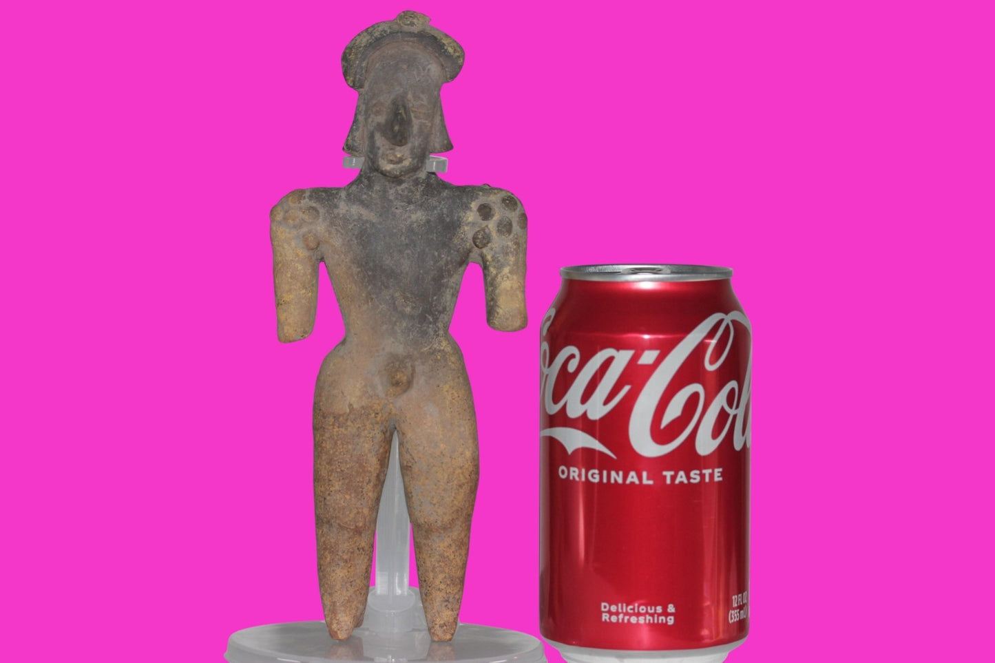 Pre Columbian Artifact 7 Inch Shaman Tomb Figure Colima Mexico 100 BC COA 238