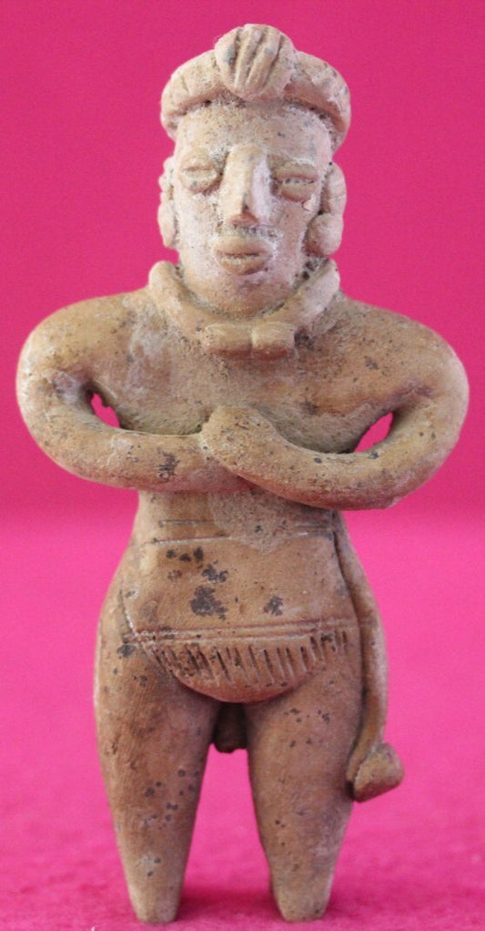 Authentic Pre Columbian Artifact Tomb Figure Colima Mexico 100 BC-250 AD COA 172