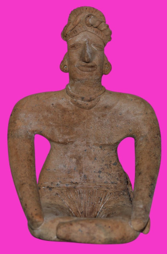 Pre Columbian Museum Quality Artifact Large Tomb Figure Colima Mexico COA 214