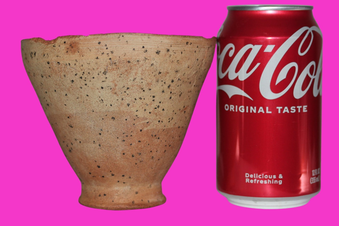 Holy Land Artifact Ancient 4000 Year Old Cup Time of Abraham 2000 BC COA J143