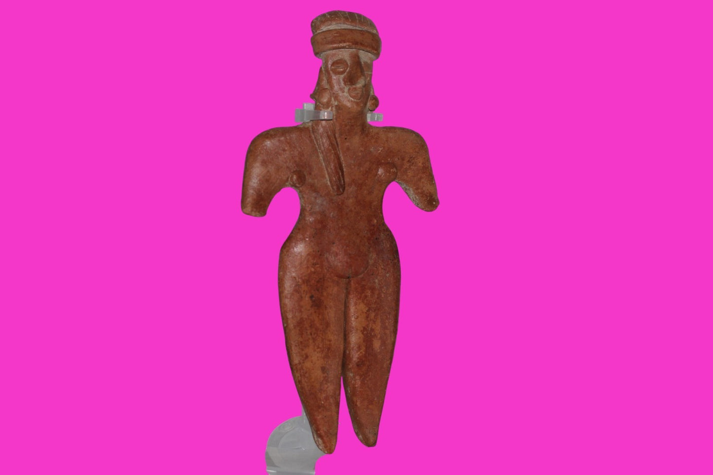 Pre Columbian Artifact 7 Inch Female Tomb Figure Colima Mexico 100 BC COA 244