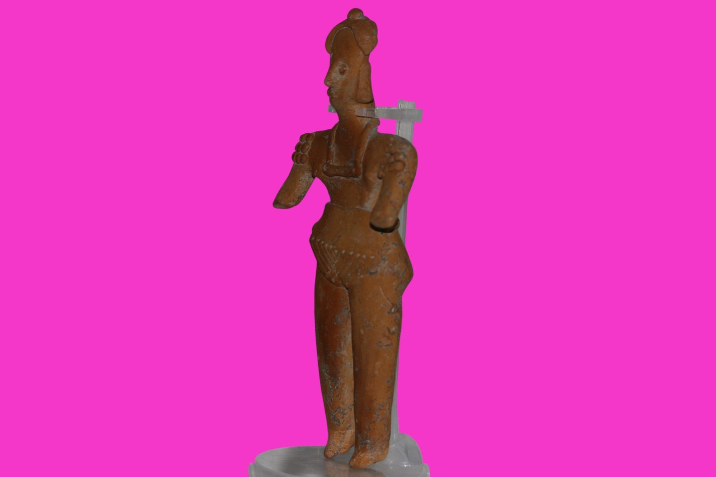 Pre Columbian Artifact BIG Female Shaman Tomb Figure Colima Mexico 100BC COA 248