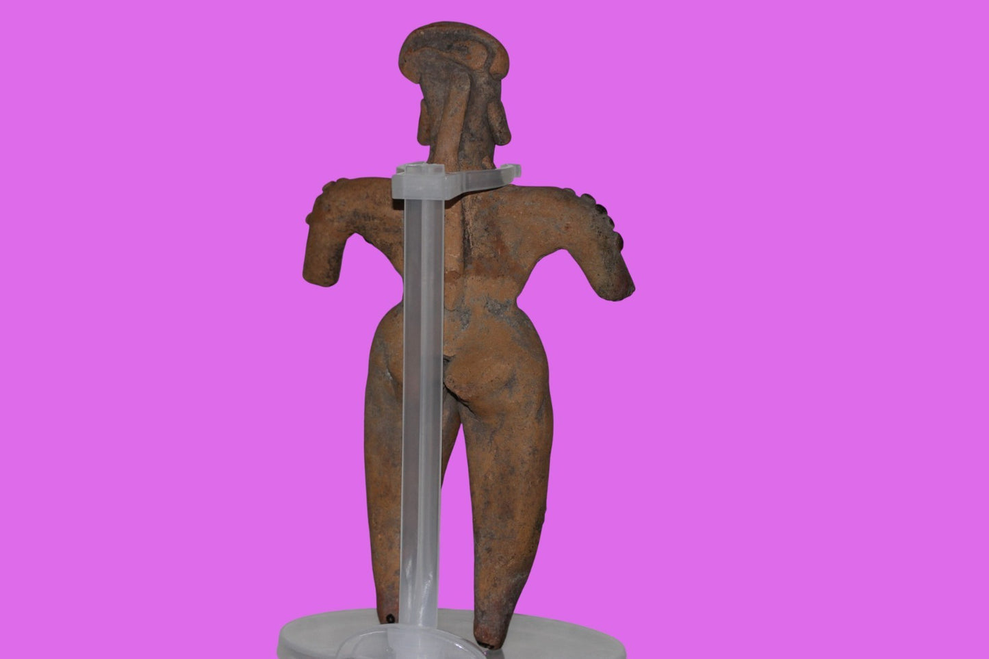 Pre Columbian Artifact 6in Female Shaman Tomb Figure Colima Mexico 100BC COA 256