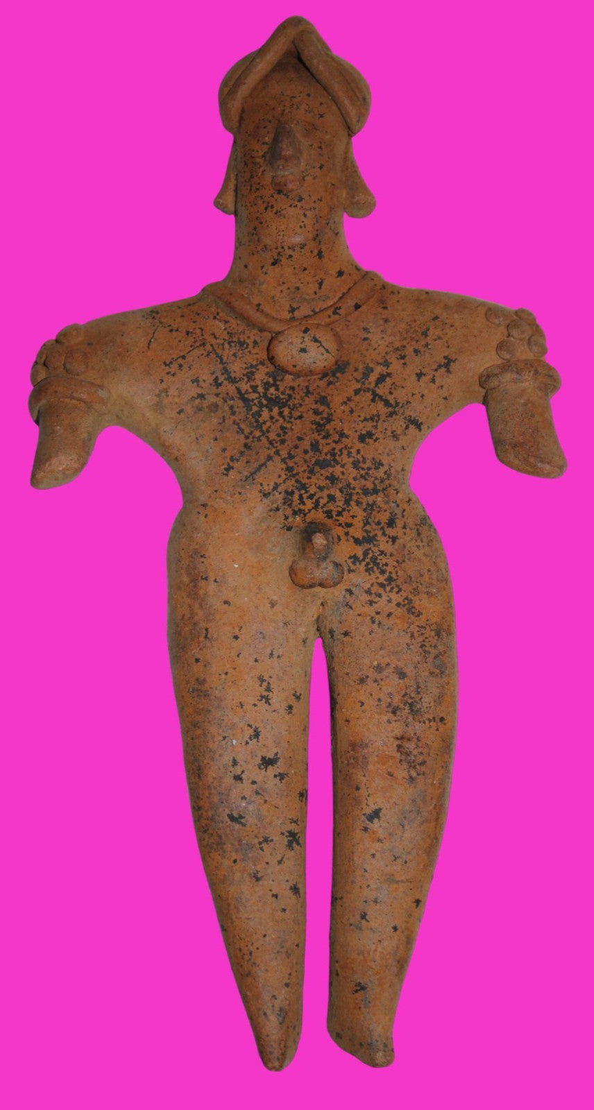 Pre Columbian Artifact 7 Inch Shaman Tomb Figure Colima Mexico 100 BC COA 234