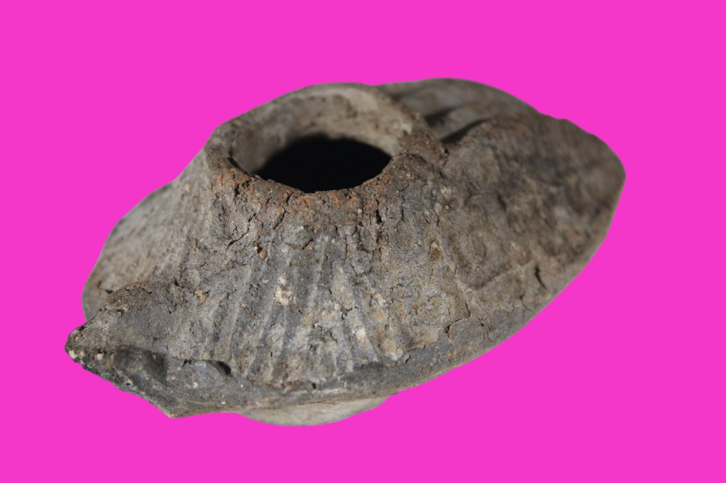 Ancient Holy Land Oil Lamp Artifact Jesus Christ Home Israel 300-600 AD COA 90