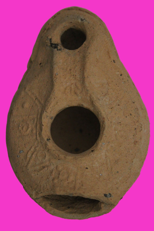 Ancient Holy Land Oil Lamp Artifact  From Jesus Christ Homeland 400-600AD COA 42