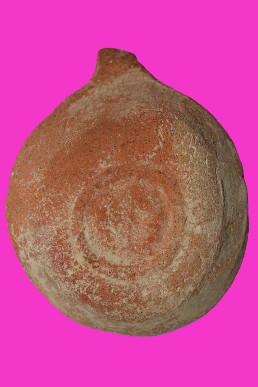 Ancient Holy Land Oil Lamp Artifact 3 Crosses Jesus Christ Home 400-500AD COA 29