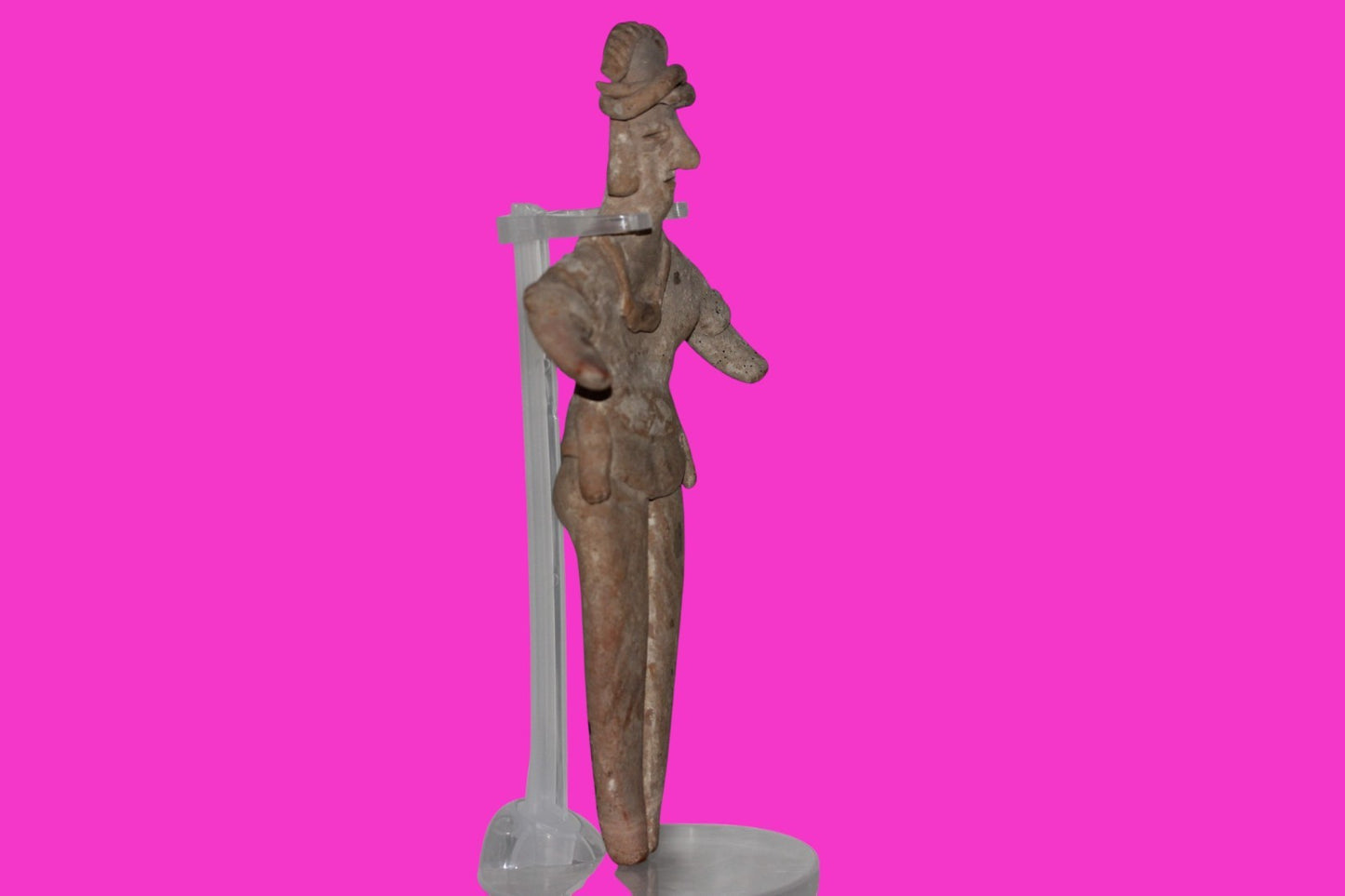 Pre Columbian Artifact 7 inch Shaft Tomb Figure Colima Mexico 100 BC COA 260