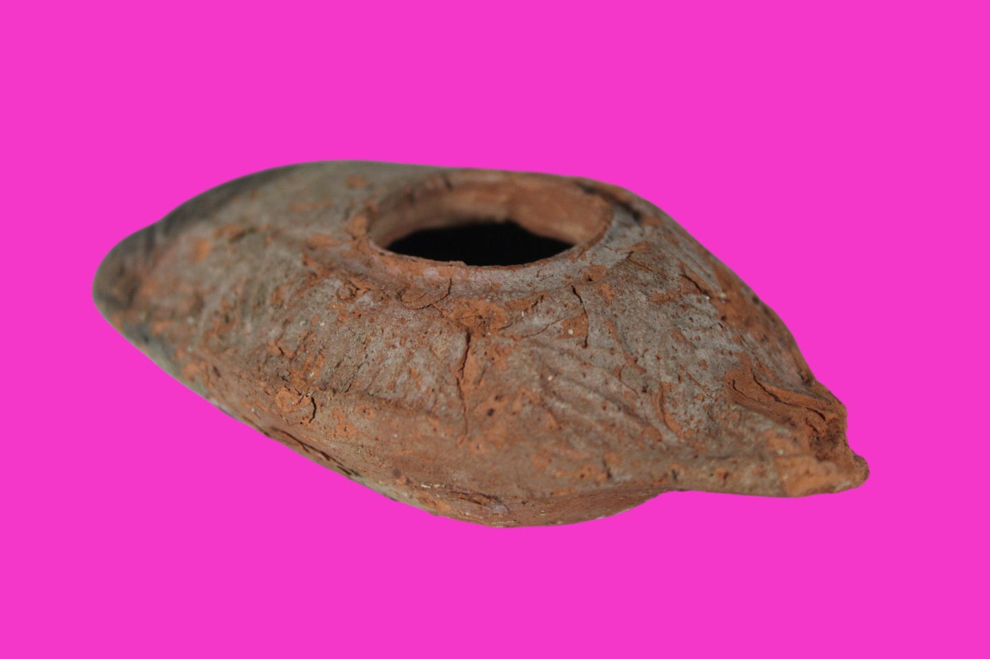 Ancient Holy Land Oil Lamp Artifact Jesus Christ Home 300-600 AD Israel COA 101