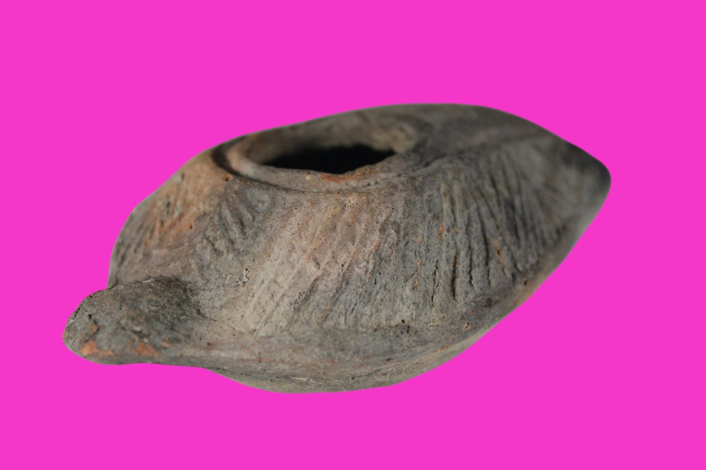 Ancient Holy Land Oil Lamp Artifact Jesus Christ Home Israel 300-600 AD COA 91