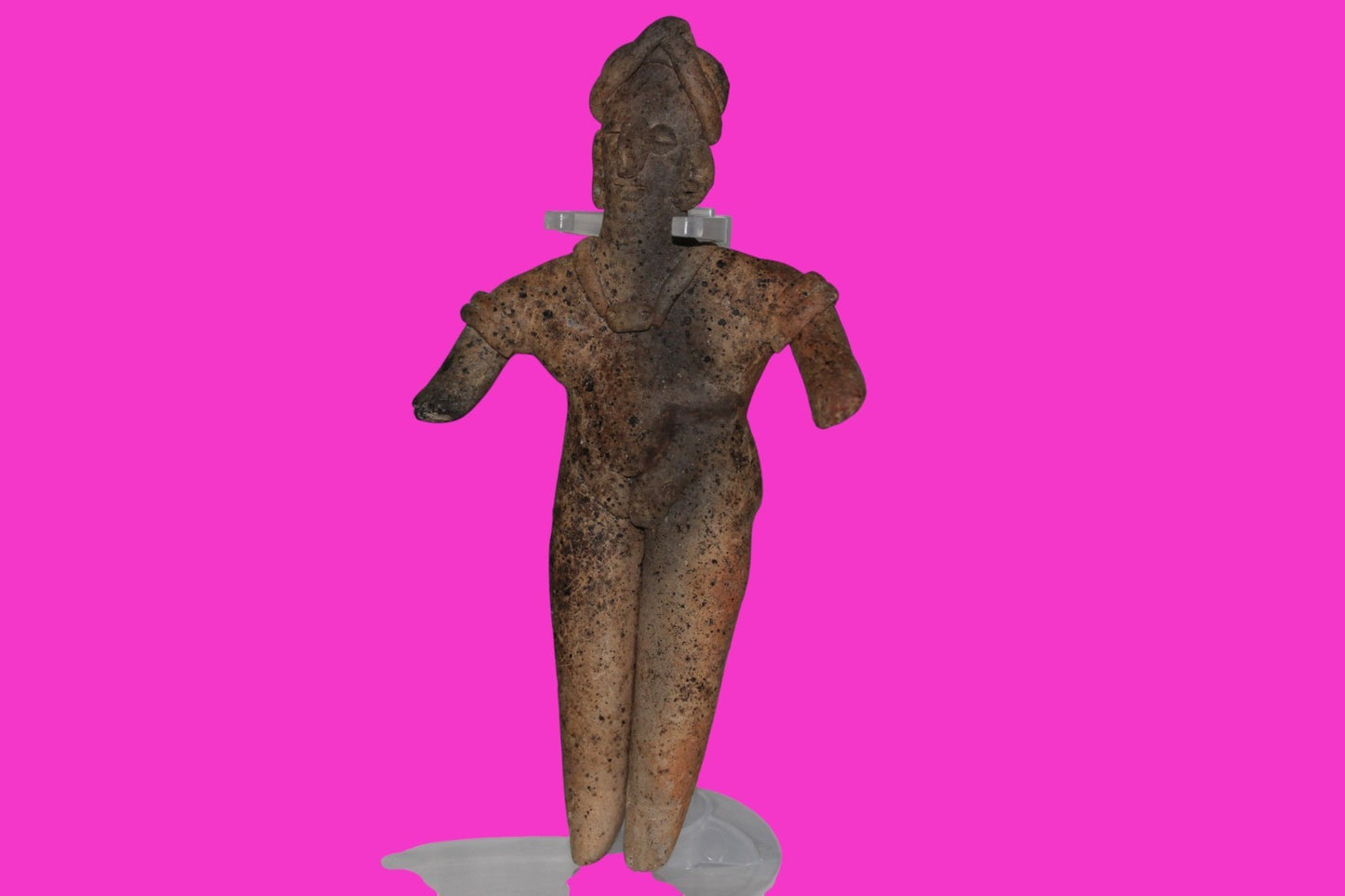 Pre Columbian Artifact 6 Inch Female Tomb Figure Colima Mexico 100 BC COA 242