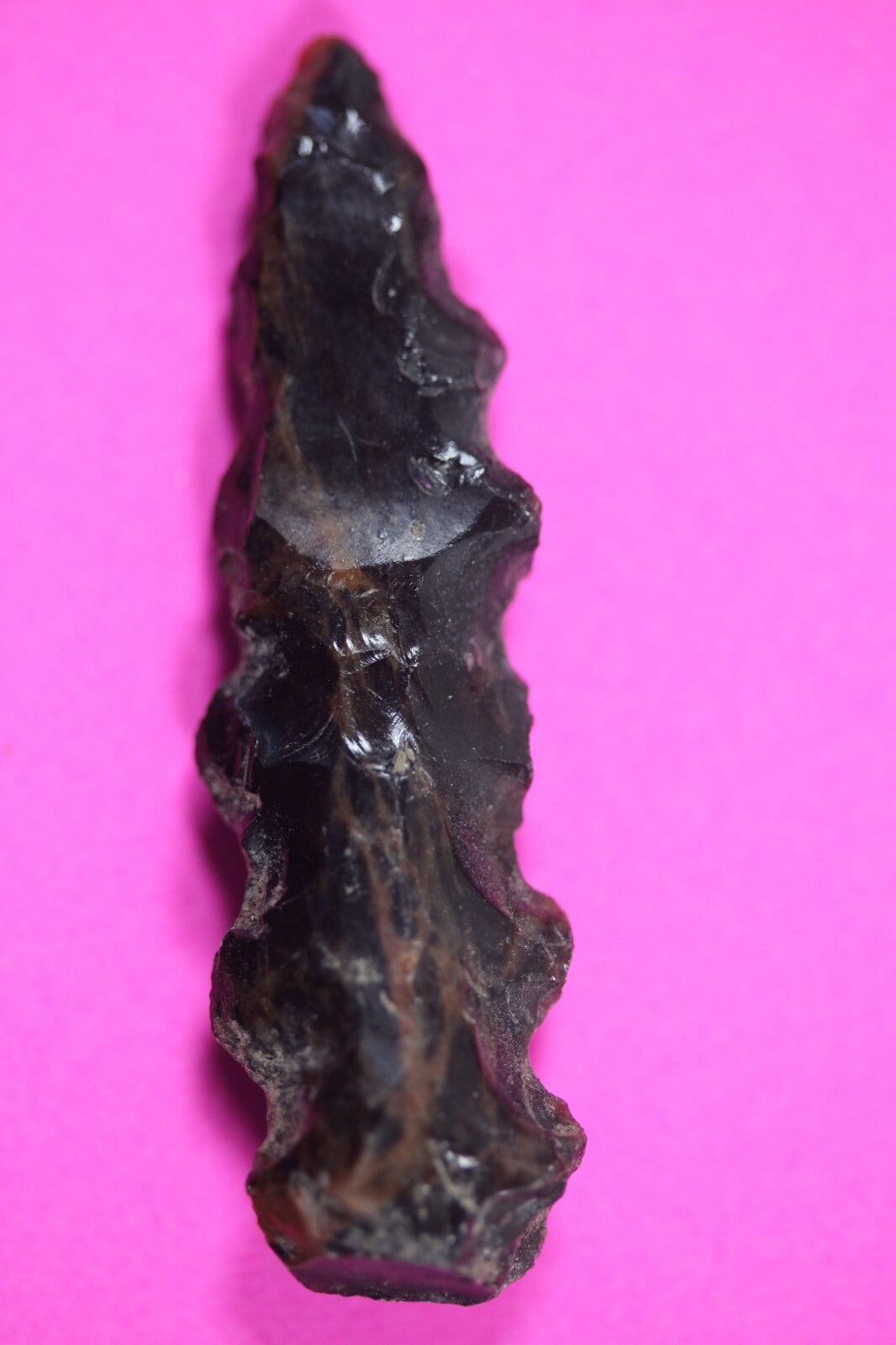 Authentic Pre Columbian Artifact Aztec Arrowhead Battle of Mexico City COA 08