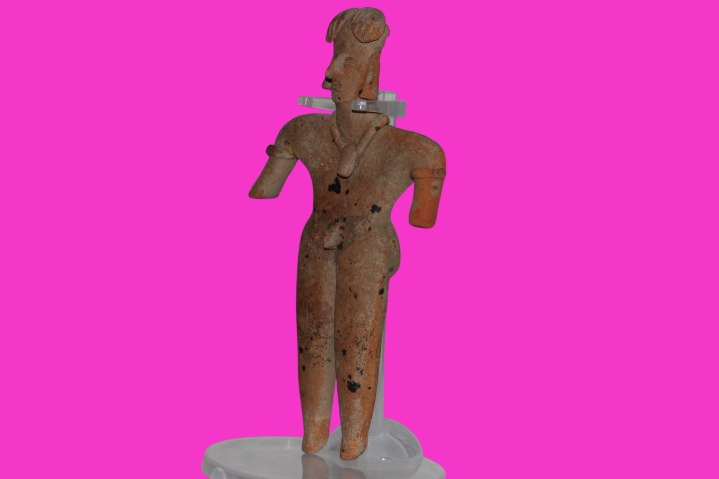 Pre Columbian Artifact 6 Inch Shaft Tomb Figure Colima Mexico 100 BC COA 235